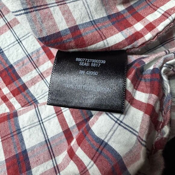 Northwest Territory Plaid Shirt Men’s XXL Tall Red White Long Sleeve Outdoors - Picture 4 of 9